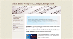 Desktop Screenshot of jlblummusic.com